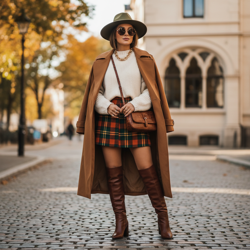 Trendy fashion outfit with accessories