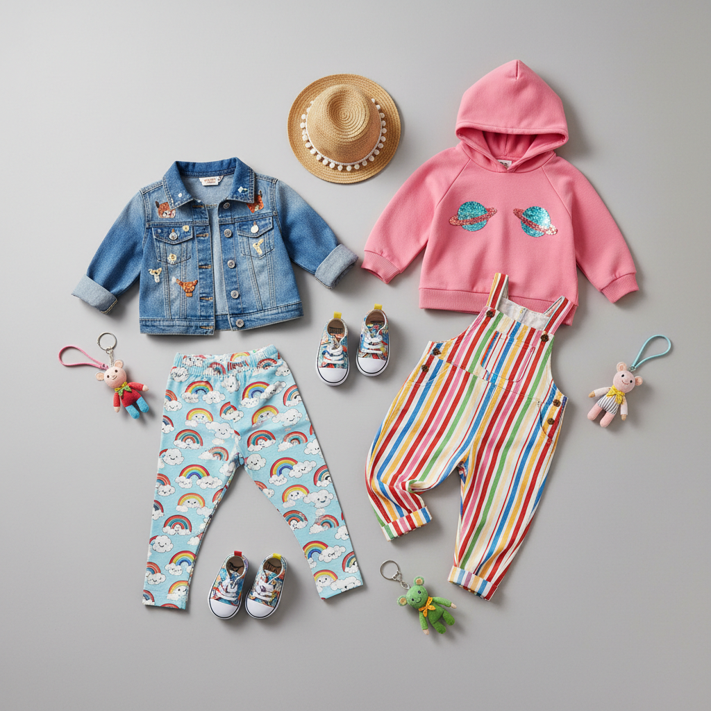 Colorful SHEIN style clothing collection